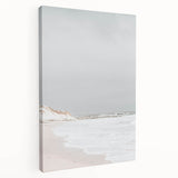 Coastal Wall Art: Minimalist Sandy Shoreline - Serene Beach Decor Print