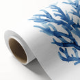 Coastal Wall Art: Blue Coral Illustration - Ocean-Inspired Nautical Print