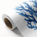 Coastal Wall Art: Blue Coral Illustration - Ocean-Inspired Nautical Print