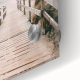 Coastal Wall Art: Beach Boardwalk View - Tranquil Seaside Nautical Print