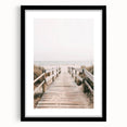 Coastal Wall Art: Beach Boardwalk View - Tranquil Seaside Nautical Print