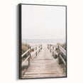 Coastal Wall Art: Beach Boardwalk View - Tranquil Seaside Nautical Print
