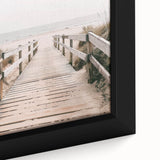 Coastal Wall Art: Beach Boardwalk View - Tranquil Seaside Nautical Print