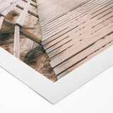 Coastal Wall Art: Beach Boardwalk View - Tranquil Seaside Nautical Print