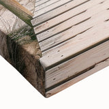 Coastal Wall Art: Beach Boardwalk View - Tranquil Seaside Nautical Print