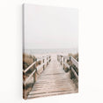Coastal Wall Art: Beach Boardwalk View - Tranquil Seaside Nautical Print