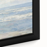 Coastal Wall Art: Serene Beach Scene - Ocean Waves and Sky Painting