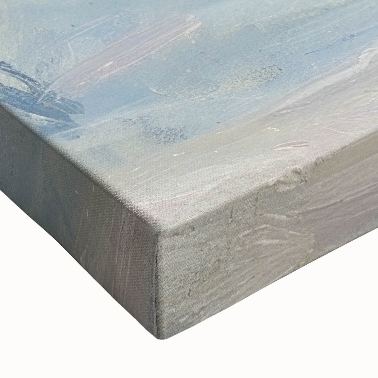 Coastal Wall Art: Serene Beach Scene - Ocean Waves and Sky Painting