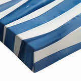 Coastal Wall Art: Wavy Blue Lines - Abstract Ocean-Inspired Watercolor Print