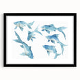 Watercolor Fish Coastal Wall Art – Ocean-Themed Nautical Print