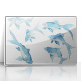 Watercolor Fish Coastal Wall Art – Ocean-Themed Nautical Print