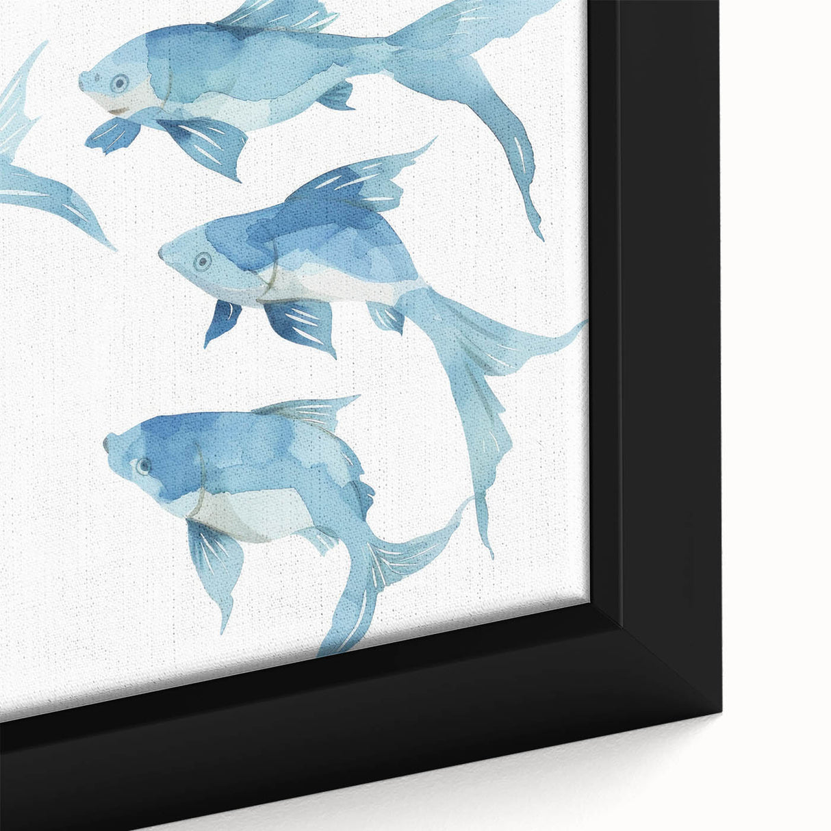 Watercolor Fish Coastal Wall Art – Ocean-Themed Nautical Print