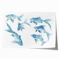 Watercolor Fish Coastal Wall Art – Ocean-Themed Nautical Print