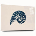 Nautilus Shell Coastal Wall Art – Nautical Beach-Themed Seaside Print