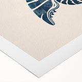 Nautilus Shell Coastal Wall Art – Nautical Beach-Themed Seaside Print