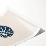 Nautilus Shell Coastal Wall Art – Nautical Beach-Themed Seaside Print