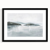 Minimalist Coastal Landscape Wall Art – Serene Seaside Ocean Print