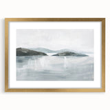 Minimalist Coastal Landscape Wall Art – Serene Seaside Ocean Print