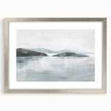 Minimalist Coastal Landscape Wall Art – Serene Seaside Ocean Print