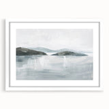 Minimalist Coastal Landscape Wall Art – Serene Seaside Ocean Print
