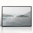 Minimalist Coastal Landscape Wall Art – Serene Seaside Ocean Print