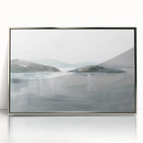 Minimalist Coastal Landscape Wall Art – Serene Seaside Ocean Print