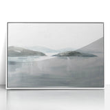 Minimalist Coastal Landscape Wall Art – Serene Seaside Ocean Print