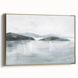 Minimalist Coastal Landscape Wall Art – Serene Seaside Ocean Print