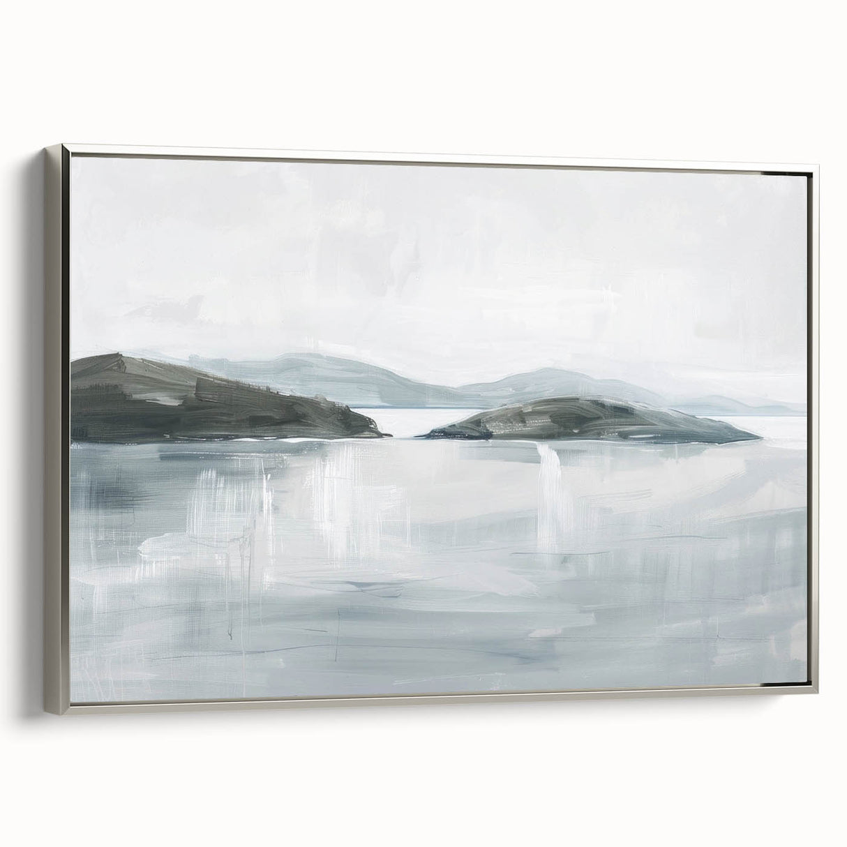 Minimalist Coastal Landscape Wall Art – Serene Seaside Ocean Print