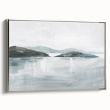 Minimalist Coastal Landscape Wall Art – Serene Seaside Ocean Print