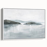Minimalist Coastal Landscape Wall Art – Serene Seaside Ocean Print