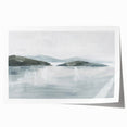 Minimalist Coastal Landscape Wall Art – Serene Seaside Ocean Print