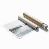 Minimalist Coastal Landscape Wall Art – Serene Seaside Ocean Print