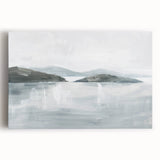 Minimalist Coastal Landscape Wall Art – Serene Seaside Ocean Print