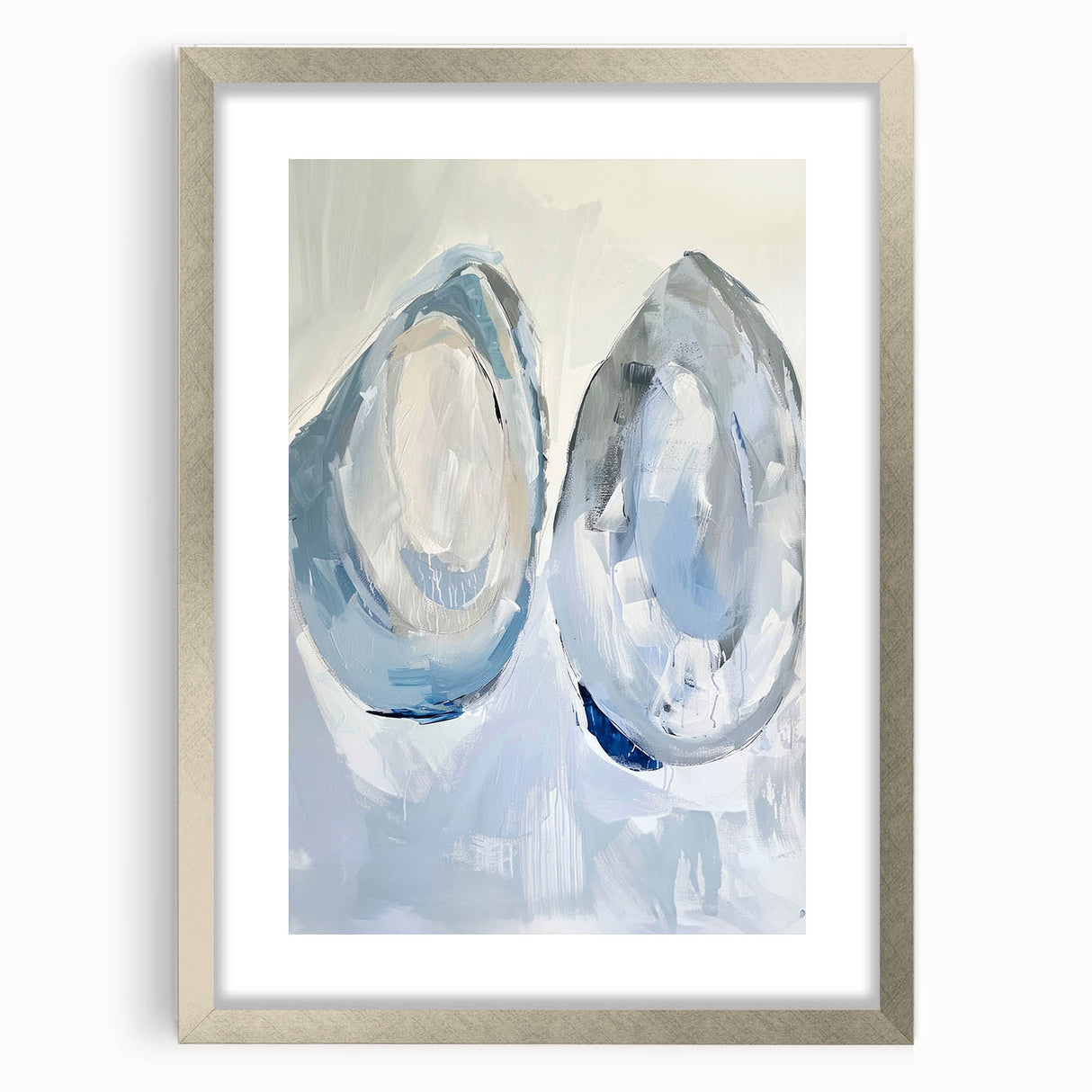 Coastal Wall Art: Abstract Seashells - Modern Ocean-Inspired Painting