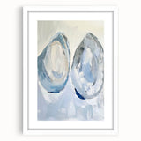 Coastal Wall Art: Abstract Seashells - Modern Ocean-Inspired Painting