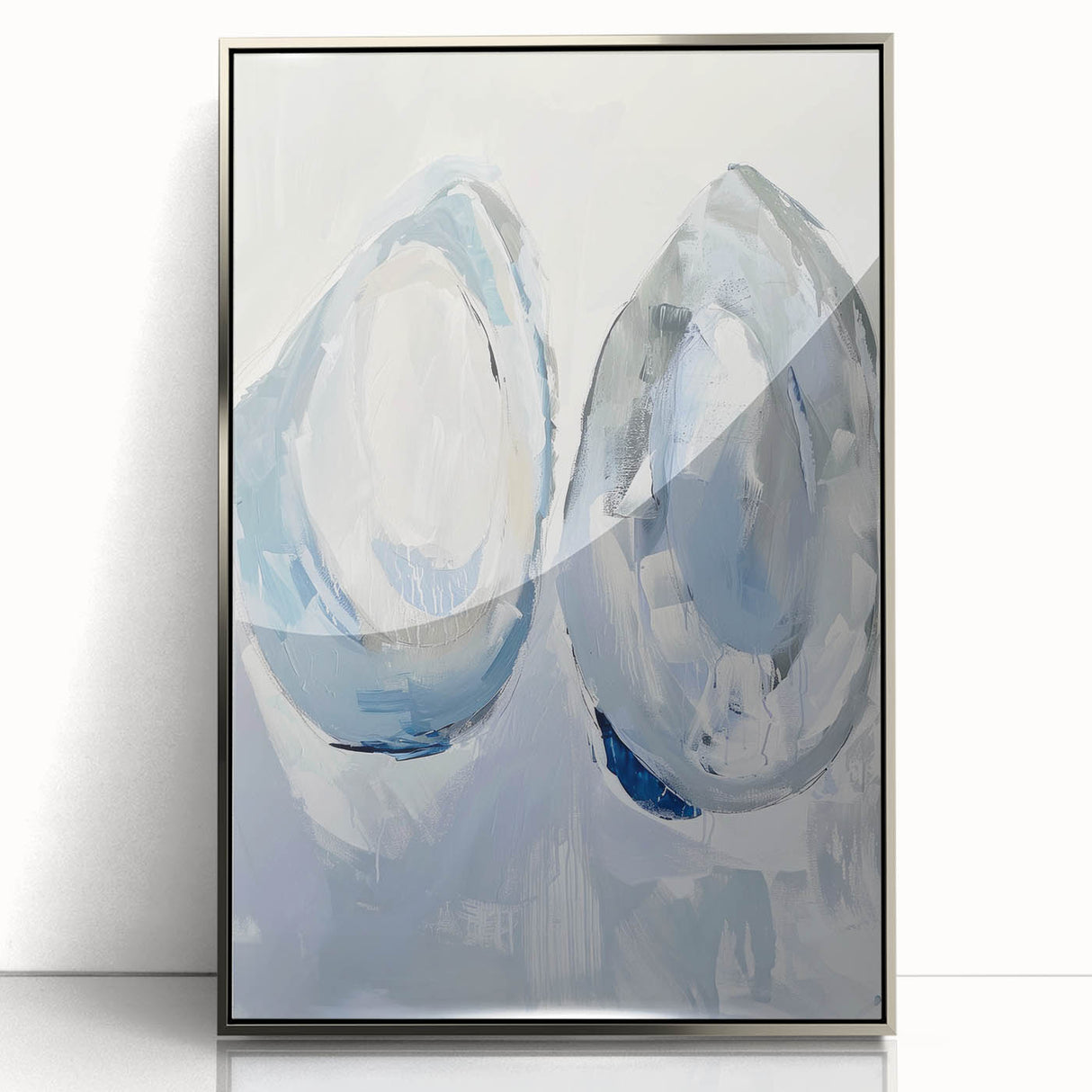 Coastal Wall Art: Abstract Seashells - Modern Ocean-Inspired Painting