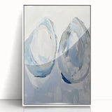 Coastal Wall Art: Abstract Seashells - Modern Ocean-Inspired Painting