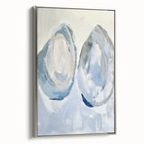 Coastal Wall Art: Abstract Seashells - Modern Ocean-Inspired Painting