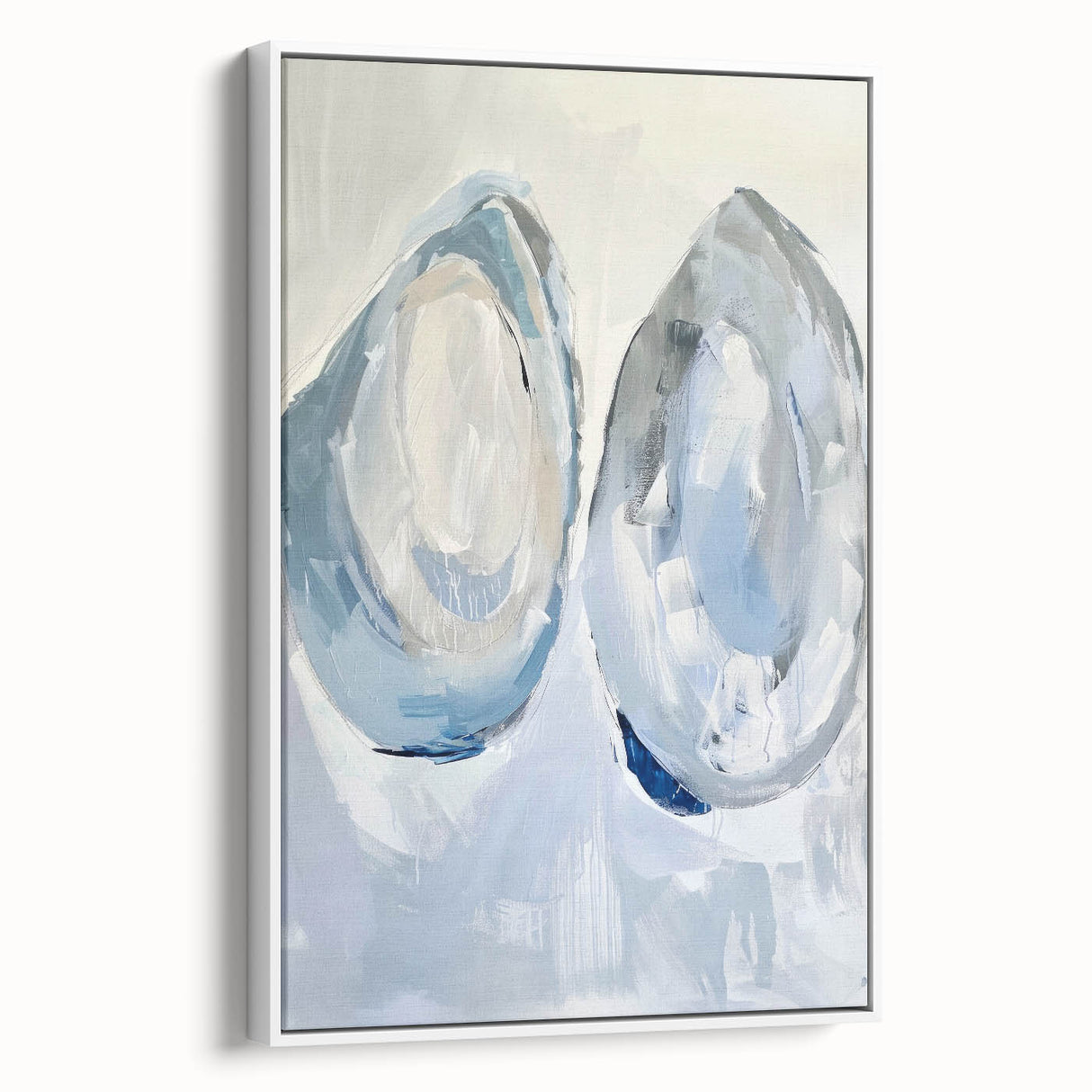 Coastal Wall Art: Abstract Seashells - Modern Ocean-Inspired Painting