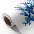 Coastal Wall Art: Blue Coral Illustration - Ocean-Inspired Nautical Print