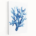 Coastal Wall Art: Blue Coral Illustration - Ocean-Inspired Nautical Print