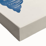 Coastal Wall Art: Blue Seashell Collection - Nautical Oceanic Decor