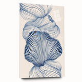 Oceanic Shells Abstract - Coastal Wall Art for Nautical Decor