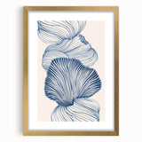 Oceanic Shells Abstract - Coastal Wall Art for Nautical Decor