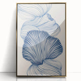 Oceanic Shells Abstract - Coastal Wall Art for Nautical Decor
