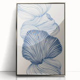 Oceanic Shells Abstract - Coastal Wall Art for Nautical Decor