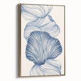 Oceanic Shells Abstract - Coastal Wall Art for Nautical Decor