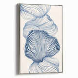 Oceanic Shells Abstract - Coastal Wall Art for Nautical Decor