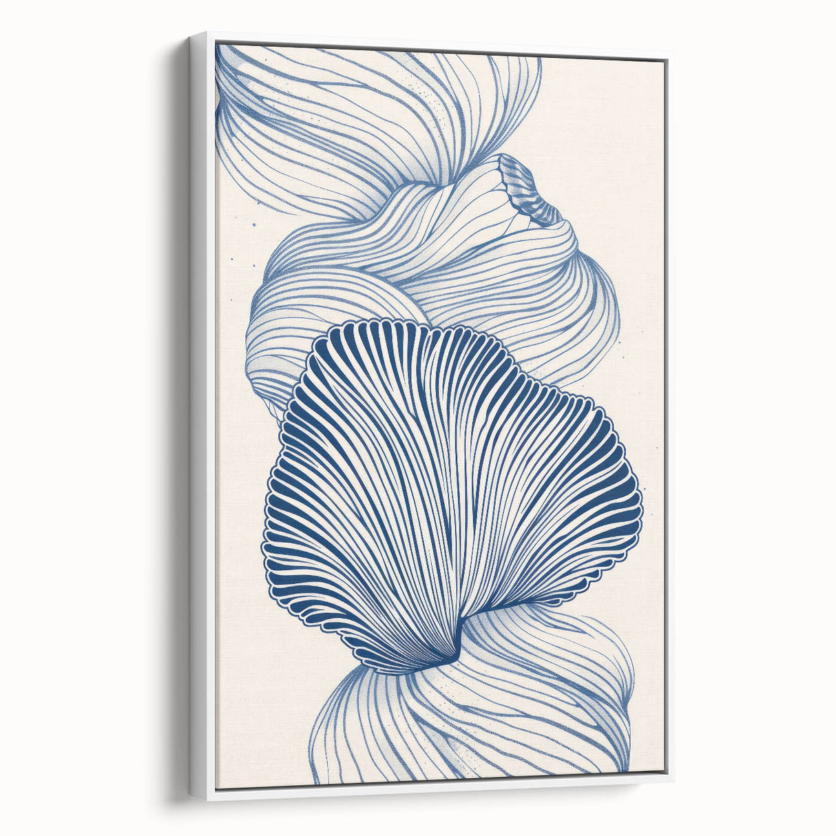 Oceanic Shells Abstract - Coastal Wall Art for Nautical Decor